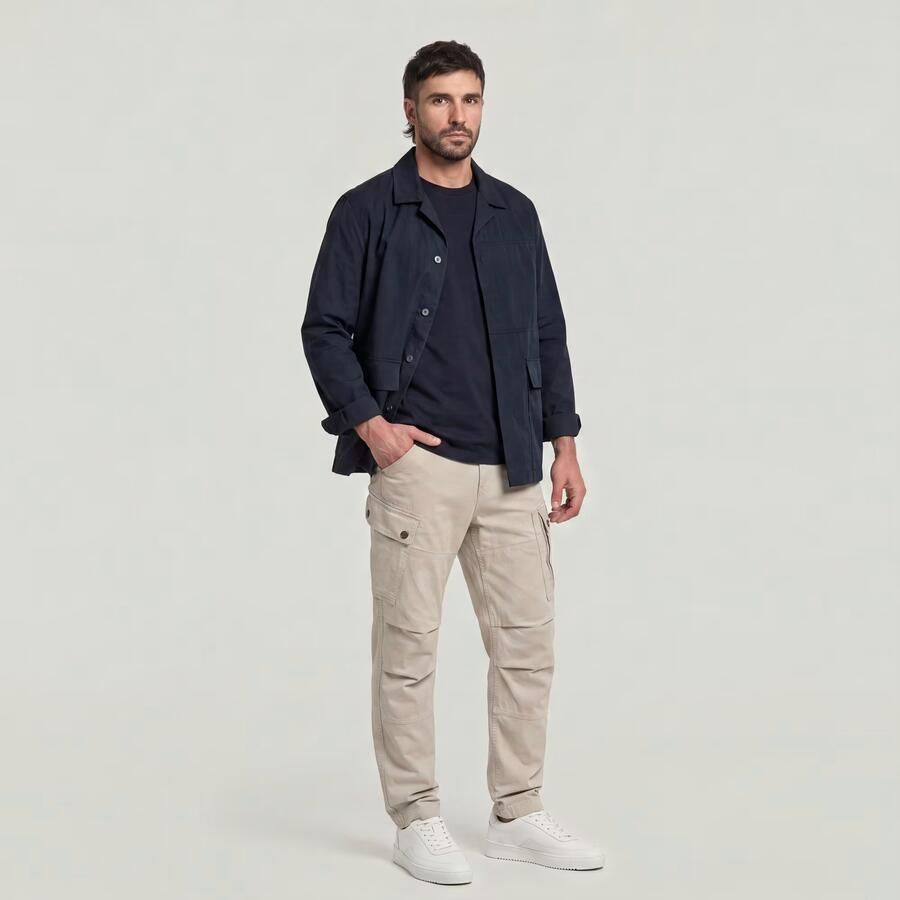 G-Star RAW Roxic Zip Straight Tapered Broek Beige Heren - Foto 5