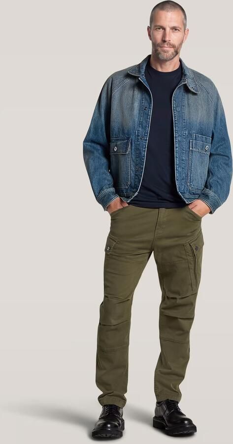 G-Star RAW Roxic Zip Straight Tapered Broek Groen Heren - Foto 6