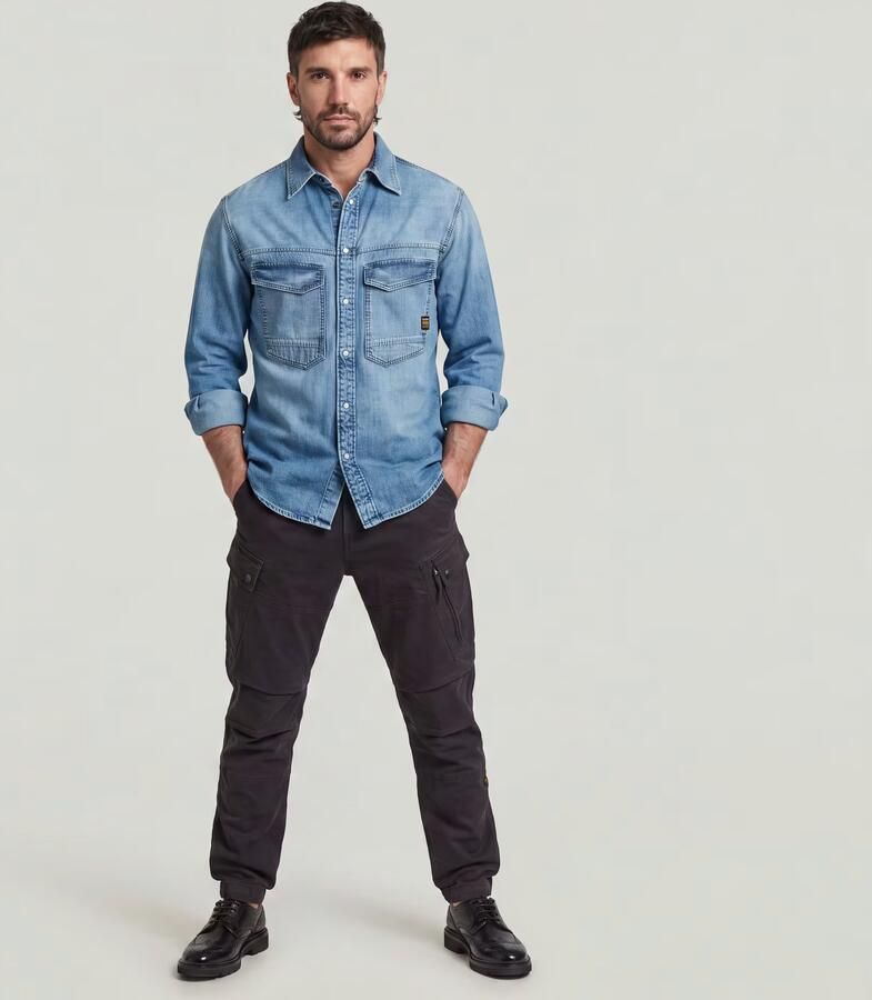 G-Star RAW Roxic Zip Straight Tapered Broek Zwart Heren - Foto 5
