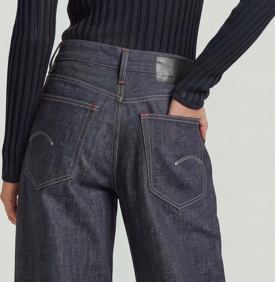 G-Star RAW Roxx Selvedge Wide Jeans Donkerblauw Dames - Foto 6