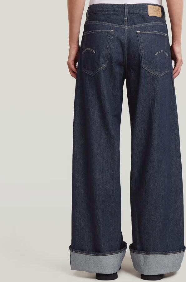 G-Star RAW Roxx Wide Jeans Donkerblauw Dames - Foto 5