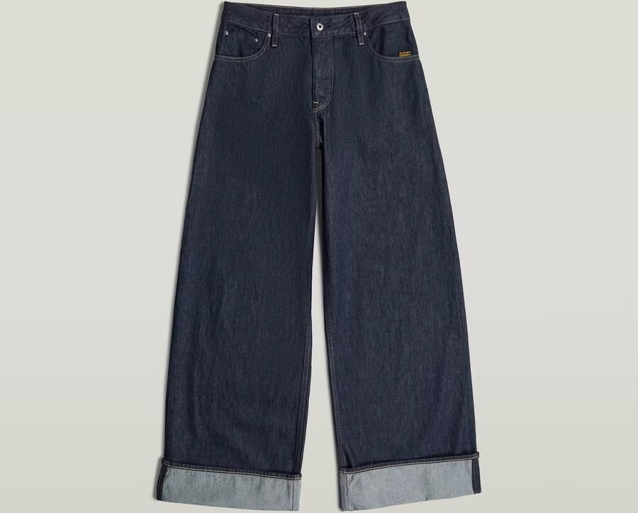 G-Star RAW Roxx Wide Jeans Donkerblauw Dames - Foto 4