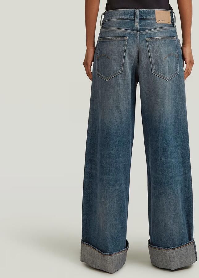 G-Star RAW Roxx Wide Jeans Donkerblauw Dames - Foto 5