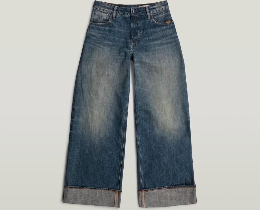 G-Star RAW Roxx Wide Jeans Donkerblauw Dames - Foto 4