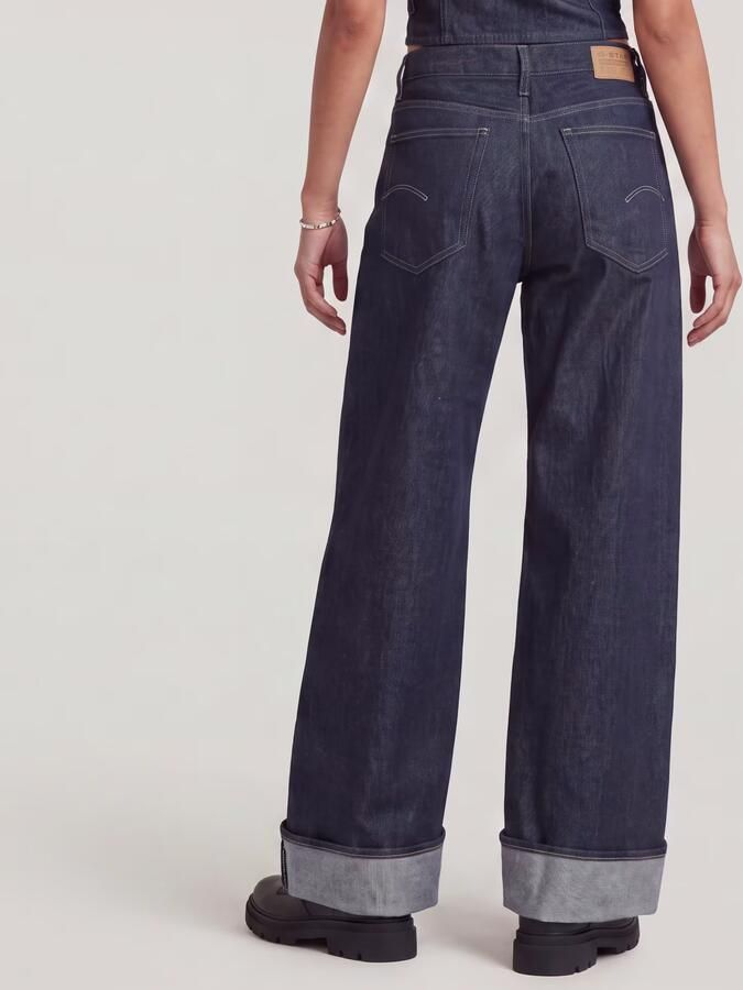 G-Star RAW Roxx Wide Jeans Donkerblauw Dames - Foto 6