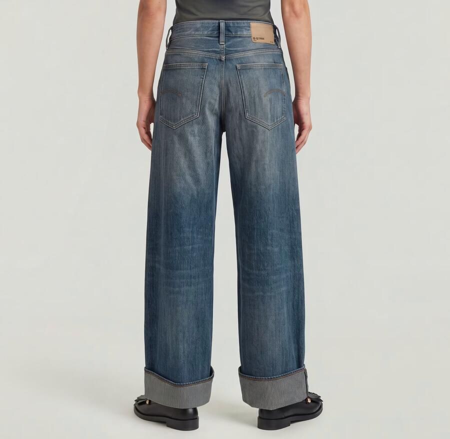 G-Star RAW Roxx Wide Jeans Donkerblauw Dames - Foto 4