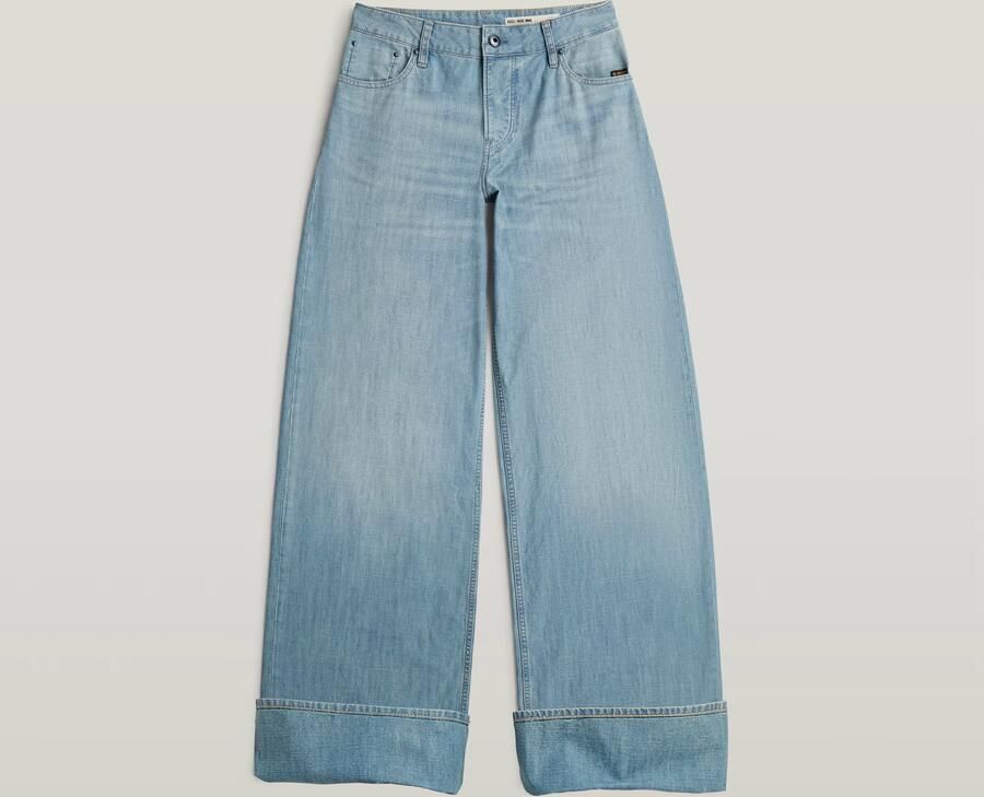 G-Star RAW Roxx Wide Jeans Lichtblauw Dames
