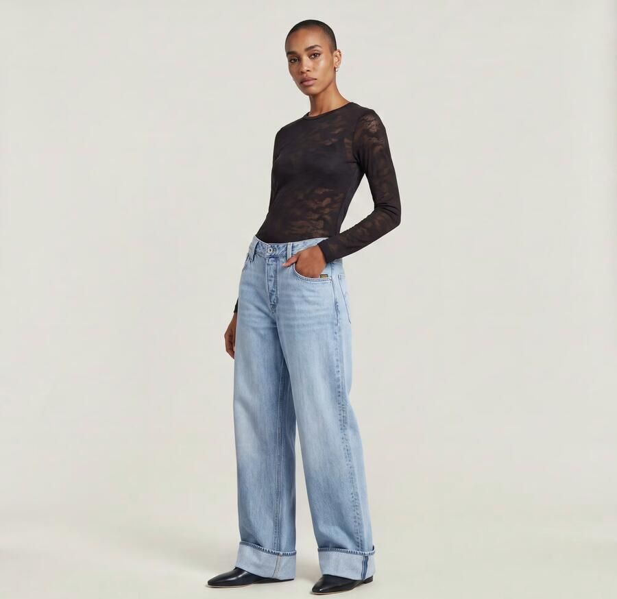 G-STAR RAW Dames Jeans Roxx Wide Wmn Lichtblauw - Foto 11