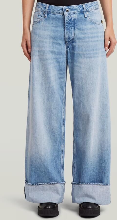 G-Star RAW Roxx Wide Jeans Midden blauw Dames