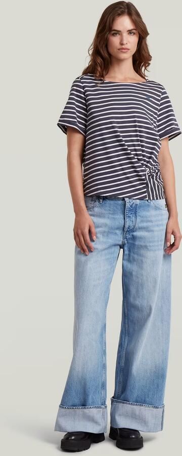 G-Star RAW Roxx Wide Jeans Midden blauw Dames - Foto 7