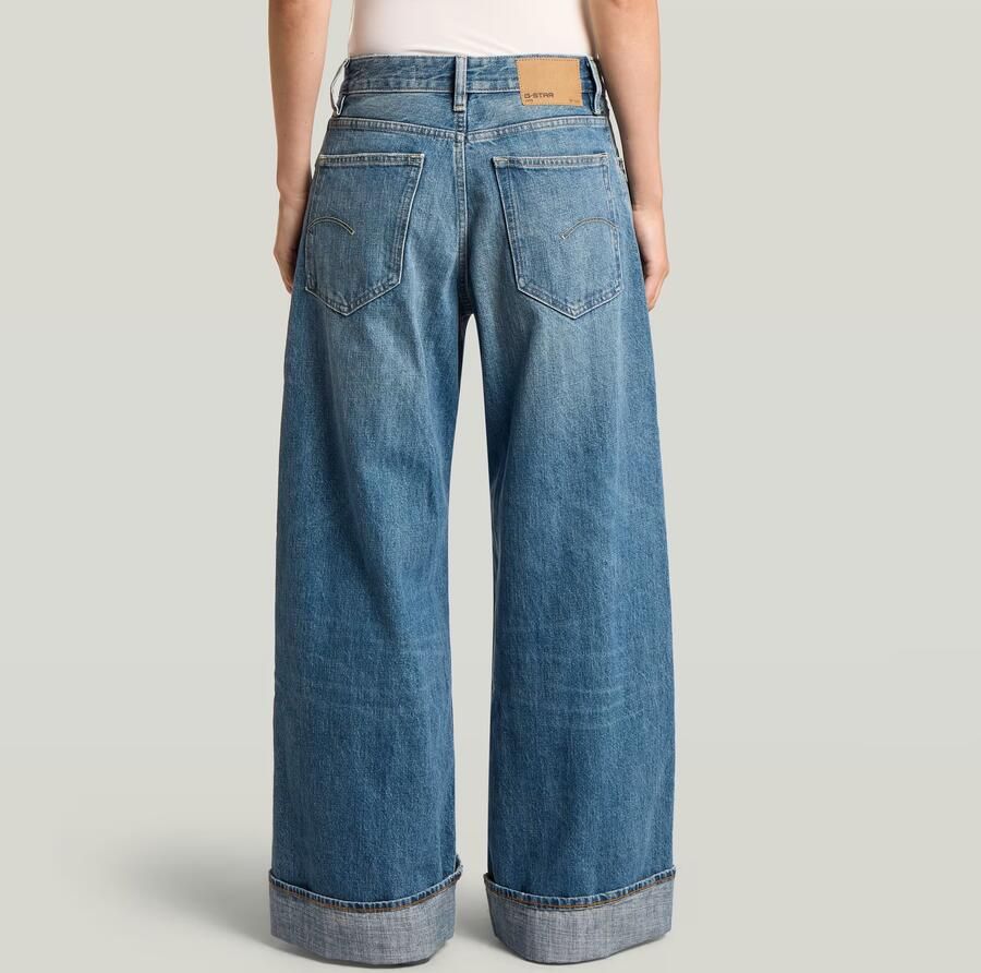 G-Star RAW Roxx Wide Jeans Midden blauw Dames - Foto 3