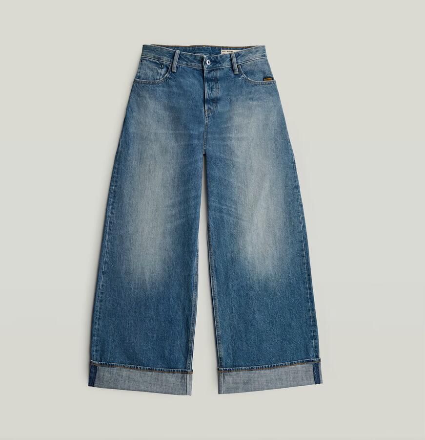 G-Star RAW Roxx Wide Jeans Midden blauw Dames - Foto 4