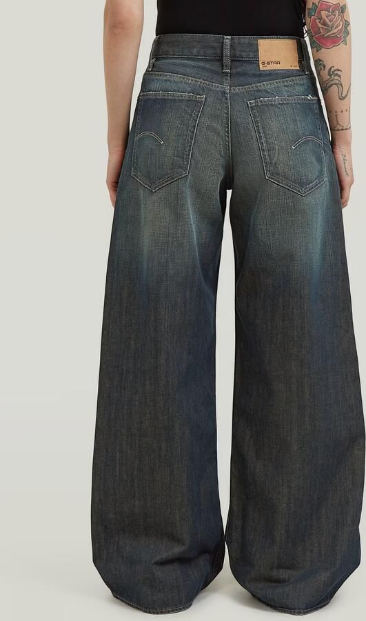 G-Star RAW Roxx Wide Jeans Midden blauw Dames - Foto 7