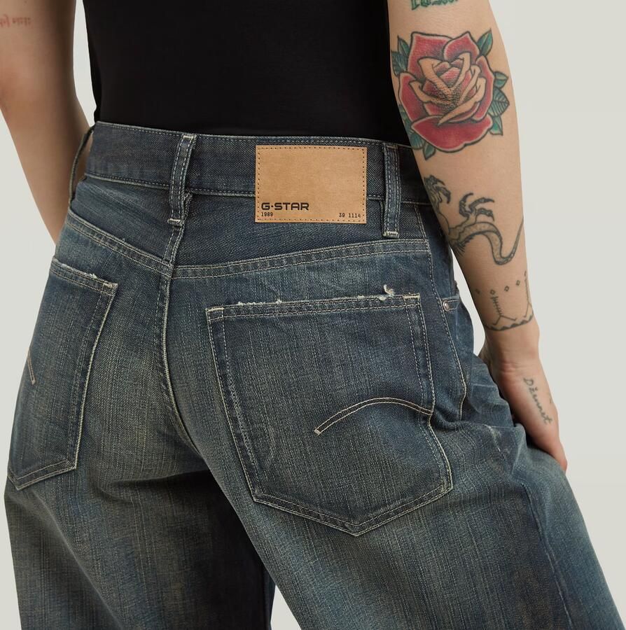 G-Star RAW Roxx Wide Jeans Midden blauw Dames - Foto 5