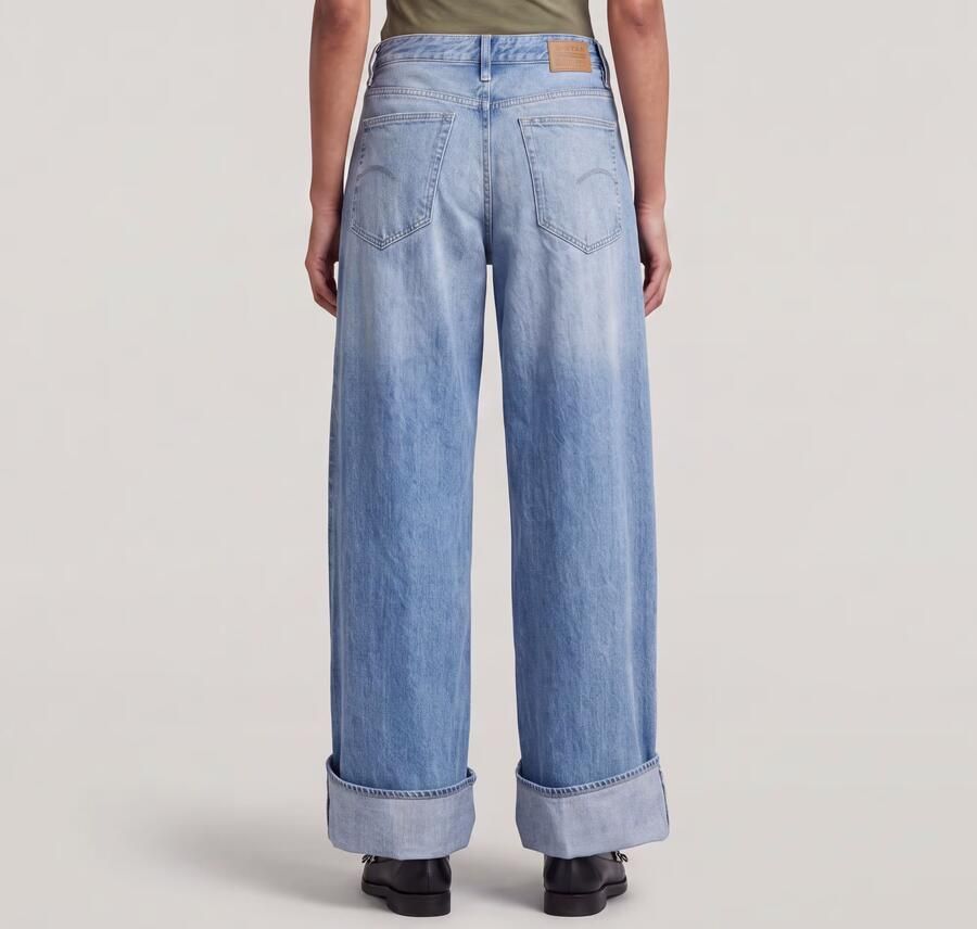 G-Star RAW Roxx Wide Jeans Midden blauw Dames - Foto 4