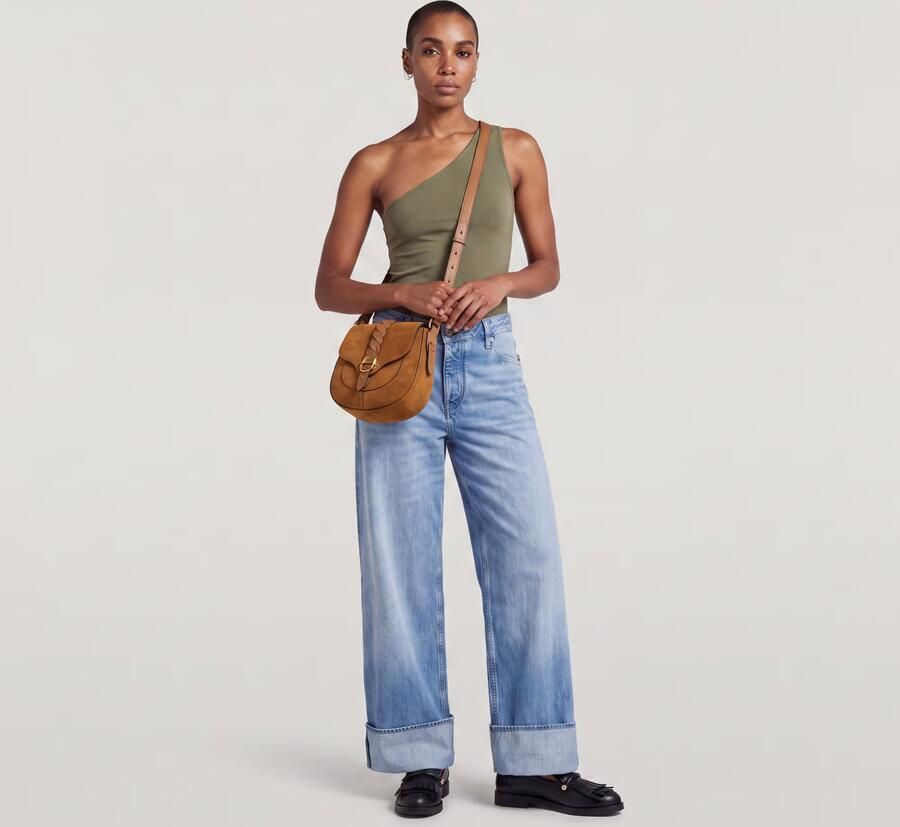 G-Star RAW Roxx Wide Jeans Midden blauw Dames - Foto 5