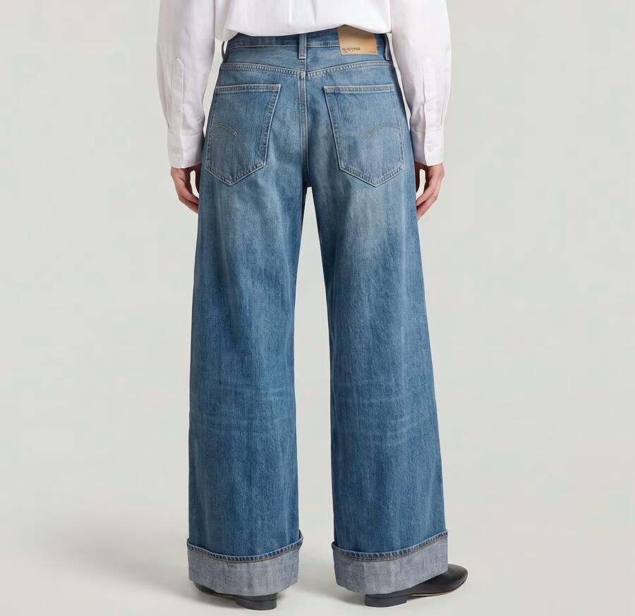 G-Star RAW Roxx Wide Jeans Midden blauw Dames - Foto 3
