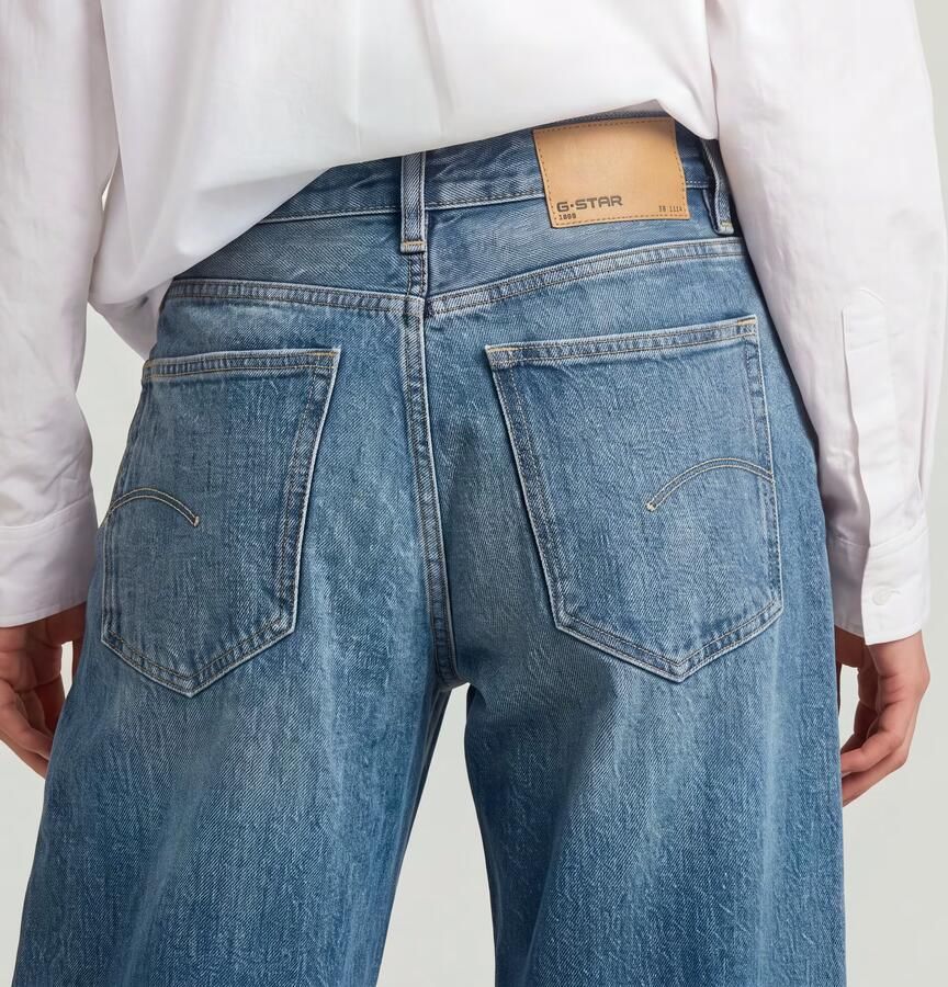G-Star RAW Roxx Wide Jeans Midden blauw Dames - Foto 5
