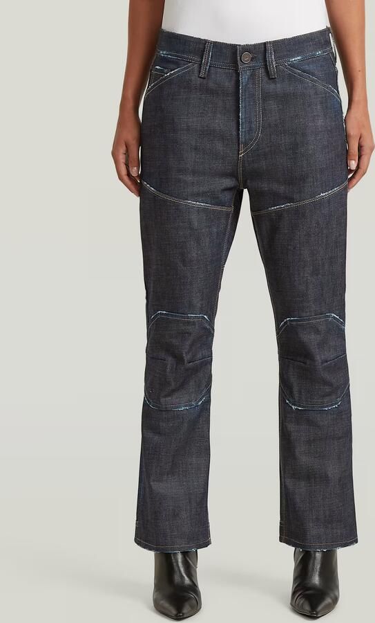 G-Star RAW RR 5620 Biker Kick Cropped Jeans Donkerblauw Dames