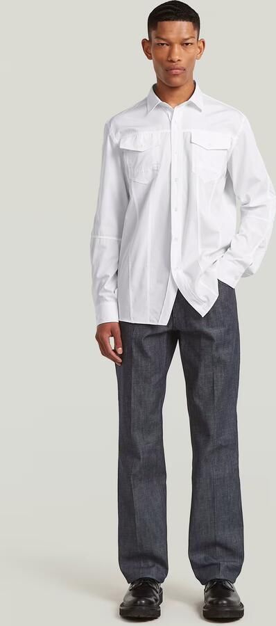G-Star RAW RR Biker Kick Overhemd Wit Heren - Foto 6