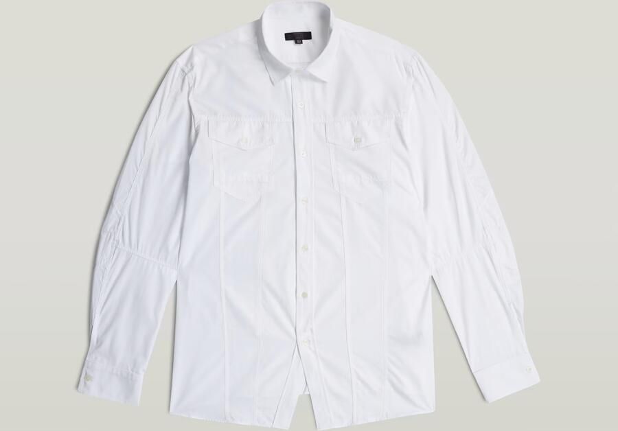 G-Star RAW RR Biker Kick Overhemd Wit Heren - Foto 3