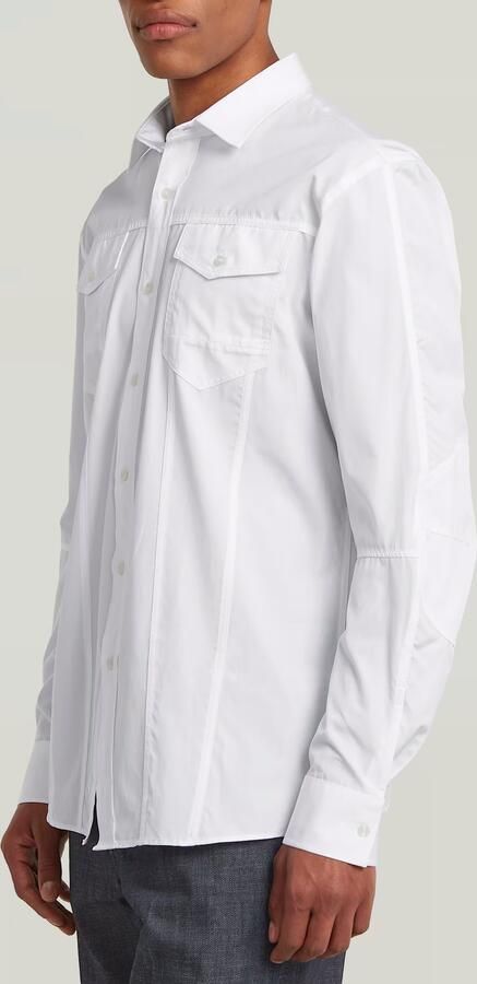 G-Star RAW RR Biker Kick Overhemd Wit Heren - Foto 4