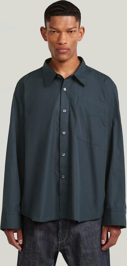 G-Star RAW RR Oversized Overhemd Donkerblauw Heren