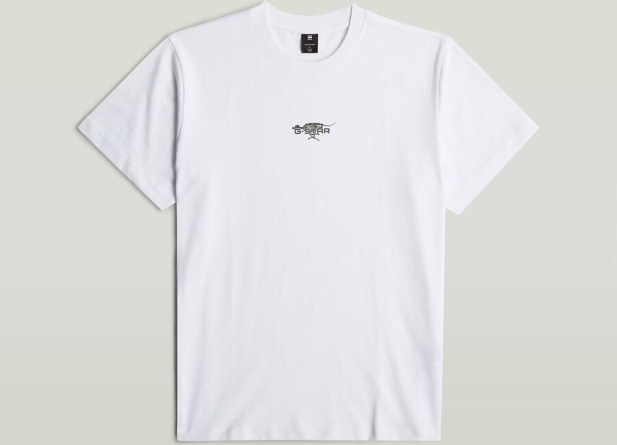 G-Star RAW Running Dog Logo Loose T-Shirt Wit Heren