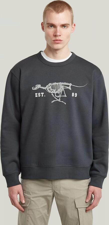 G-Star RAW Running Dog Sweater Donkerblauw Heren - Foto 7