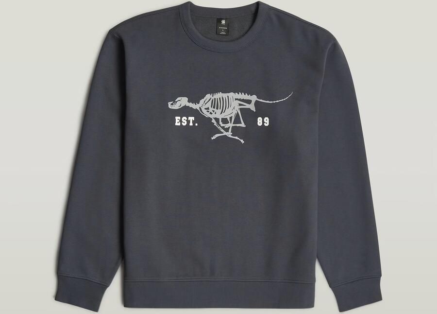G-Star RAW Running Dog Sweater Donkerblauw Heren - Foto 5