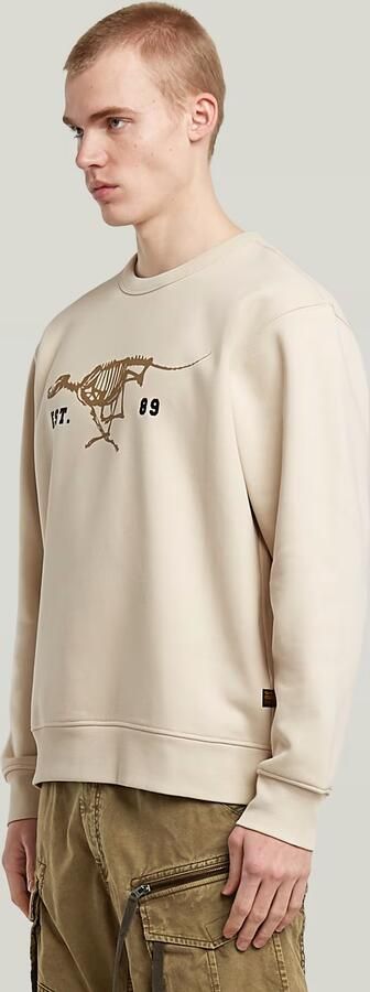 G-Star RAW Running Dog Sweater Wit Heren - Foto 6