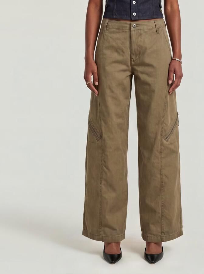 G-Star RAW S Seam Broek Bruin Dames - Foto 4