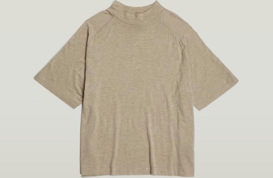 G-Star RAW Saddle Sleeve Boxy Top Beige Dames - Foto 7