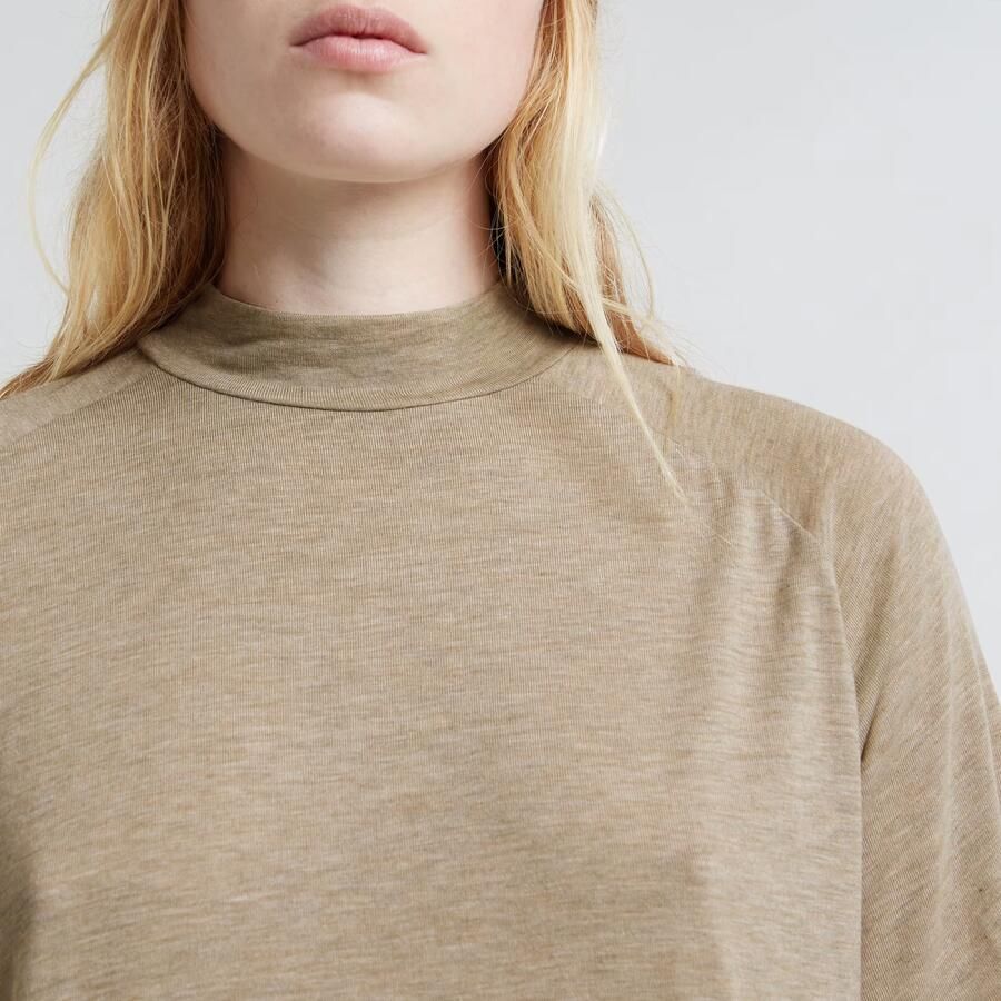 G-Star RAW Saddle Sleeve Boxy Top Beige Dames - Foto 4