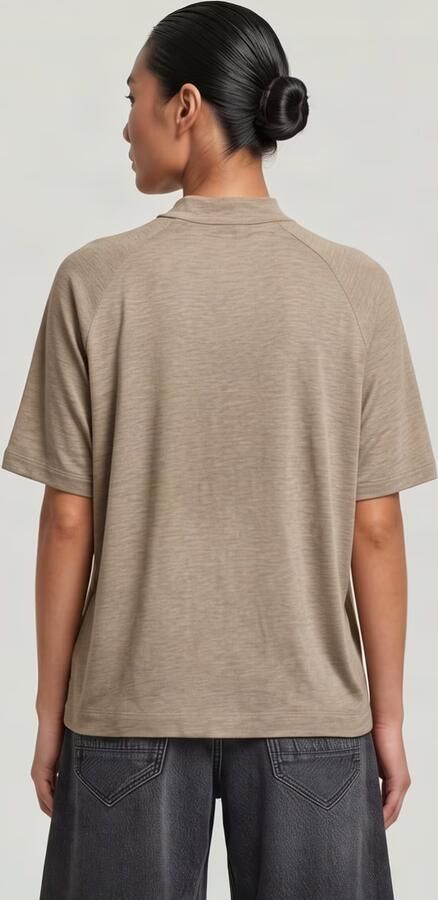G-Star RAW Saddle Sleeve Boxy Top Beige Dames - Foto 7