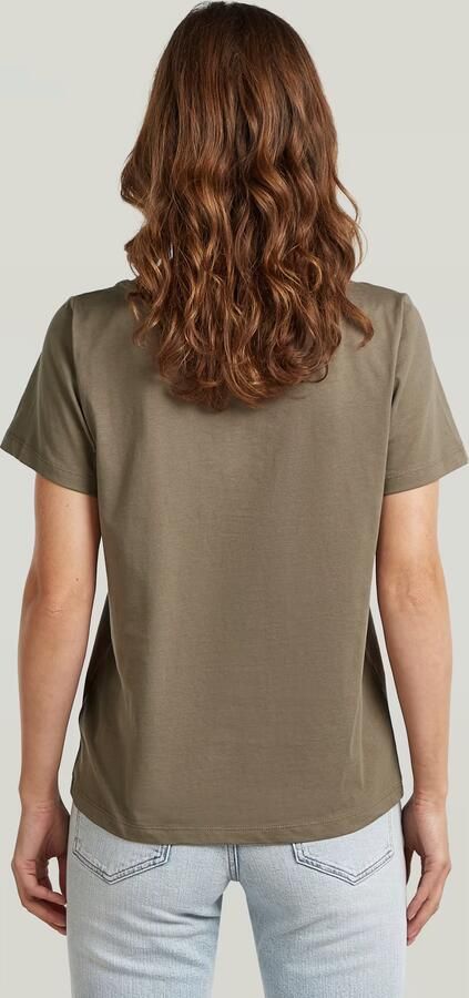 G-Star RAW Scoop Neck T-Shirt Bruin Dames - Foto 5