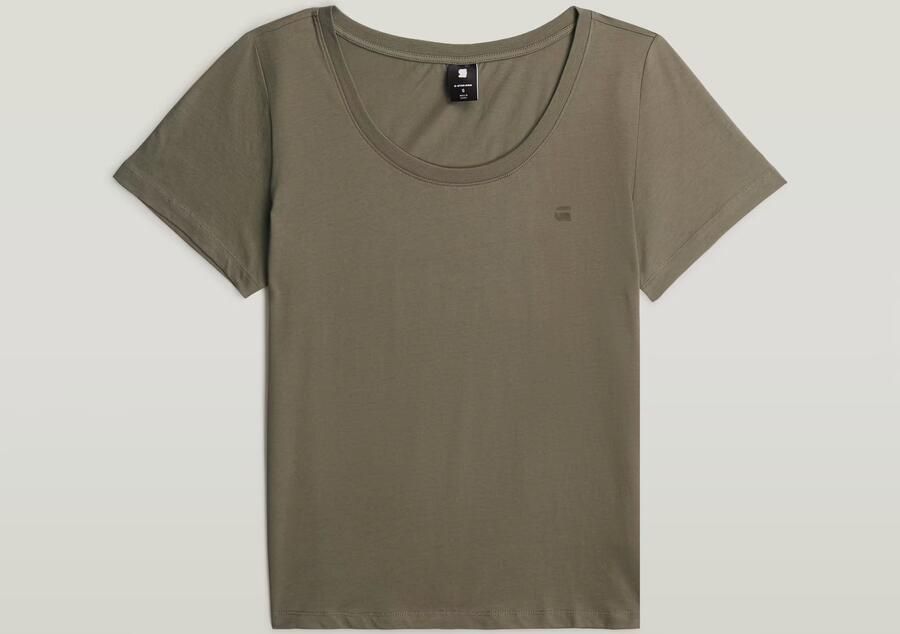 G-Star RAW Scoop Neck T-Shirt Bruin Dames - Foto 4
