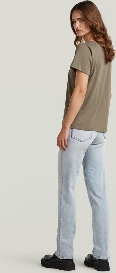 G-Star RAW Scoop Neck T-Shirt Bruin Dames - Foto 6