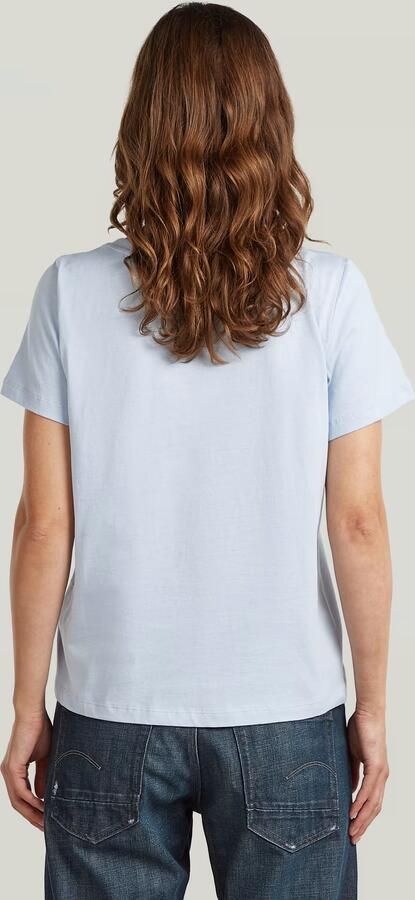 G-Star RAW Scoop Neck T-Shirt Lichtblauw Dames - Foto 5