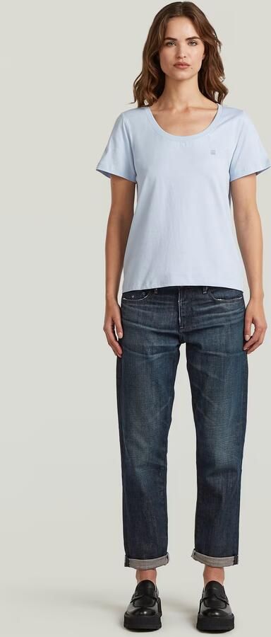 G-Star RAW Scoop Neck T-Shirt Lichtblauw Dames - Foto 6