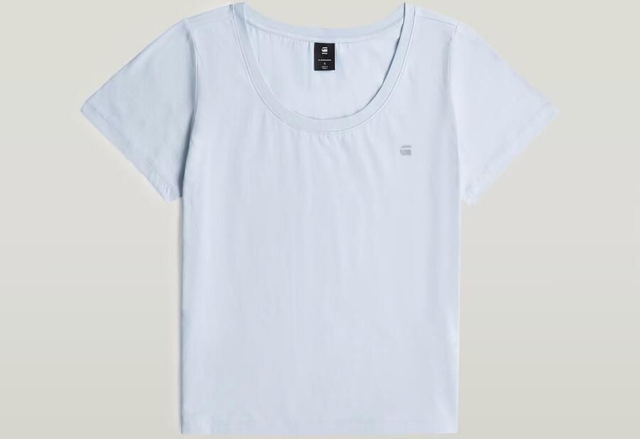 G-Star RAW Scoop Neck T-Shirt Lichtblauw Dames - Foto 4