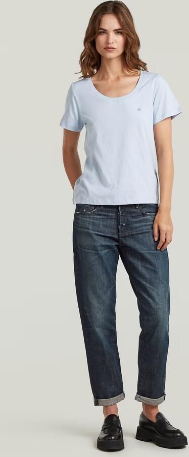 G-Star RAW Scoop Neck T-Shirt Lichtblauw Dames - Foto 7