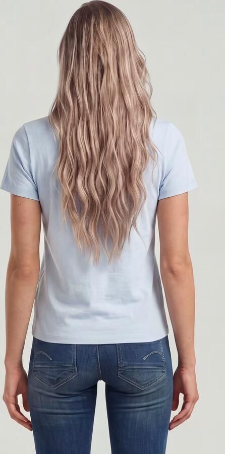 G-Star RAW Scoop Neck T-Shirt Lichtblauw Dames - Foto 4