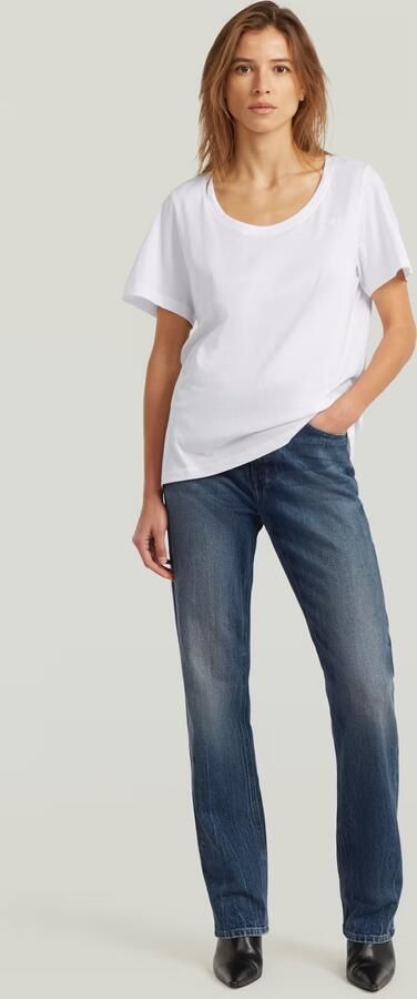 G-Star RAW Scoop Neck T-Shirt Wit Dames - Foto 6