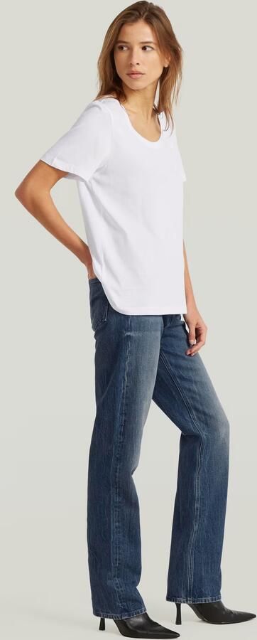 G-Star RAW Scoop Neck T-Shirt Wit Dames - Foto 7