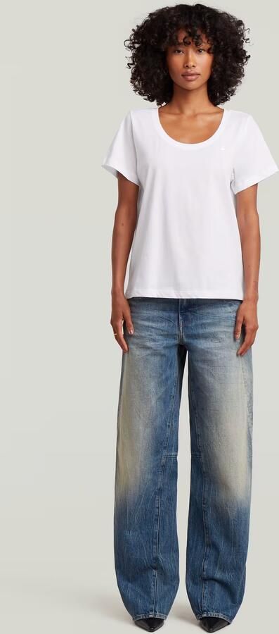 G-Star RAW Scoop Neck T-Shirt Wit Dames - Foto 6