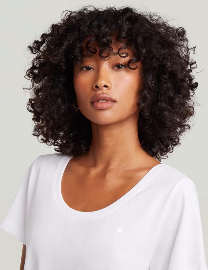 G-Star RAW Scoop Neck T-Shirt Wit Dames - Foto 3