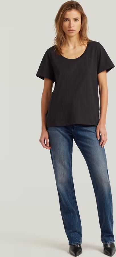 G-Star RAW Scoop Neck T-Shirt Zwart Dames - Foto 7
