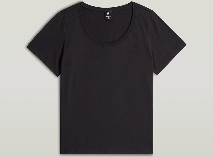 G-Star RAW Scoop Neck T-Shirt Zwart Dames - Foto 4
