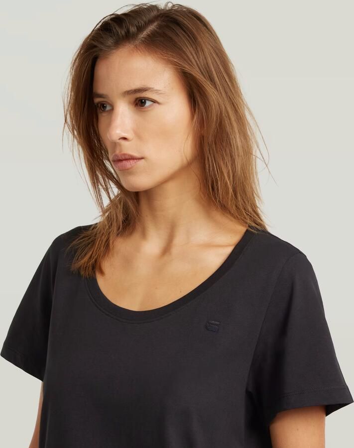 G-Star RAW Scoop Neck T-Shirt Zwart Dames - Foto 3